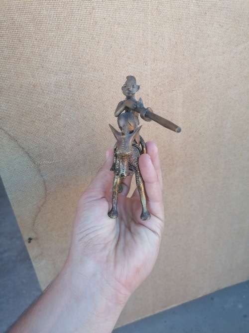 Awesome brass dogon figure