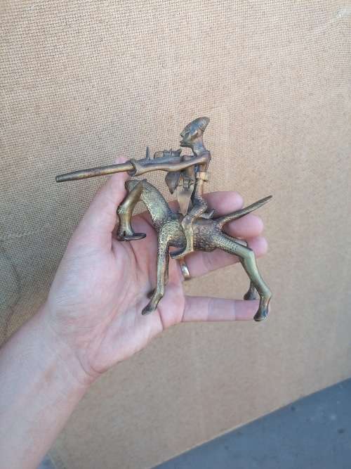 Awesome brass dogon figure