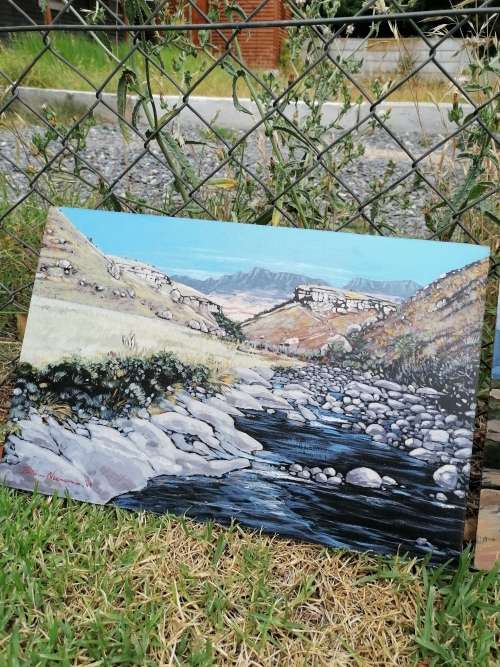 Stunning brian Neumann unframed painting 40cm x 26cm