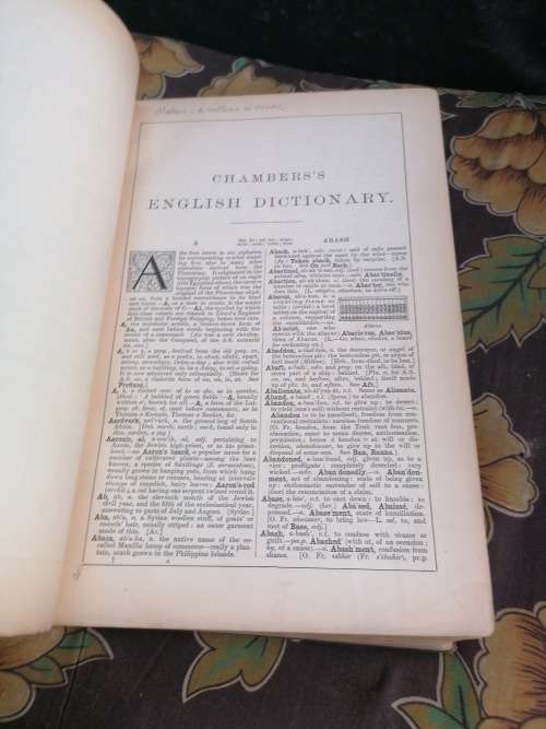 CHAMBER`S ENGLISH DICTIONARY 1898