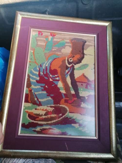 Framed tapestry