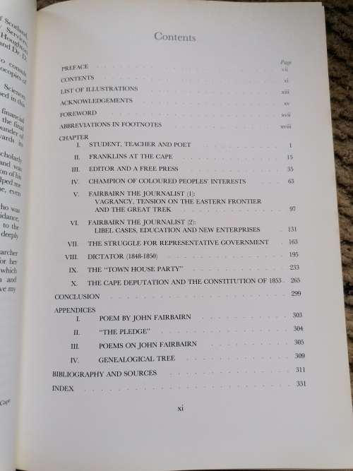 1 John Fairbairn in South Africa H C Botha