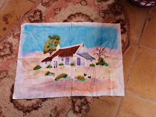 Lovely unframed painting