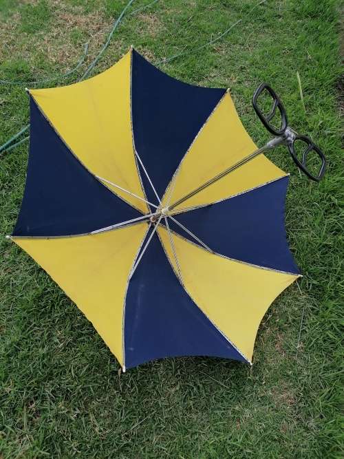 shooting stick/ umbrella. Some rust