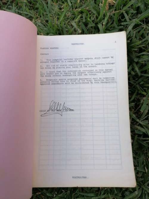 Old army manual