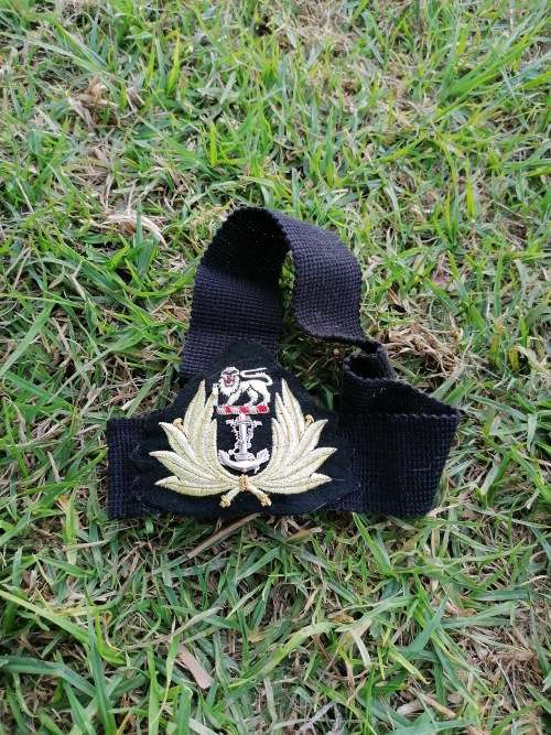 SA Navy Officers Cap Band