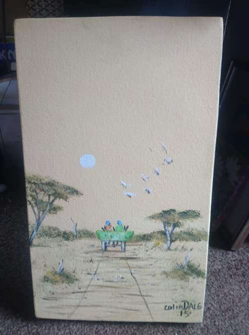 Colin Dale Oil Painting framed on hardboard. An Artist form Warmbaths - Bela Bela,30cm x 50cm