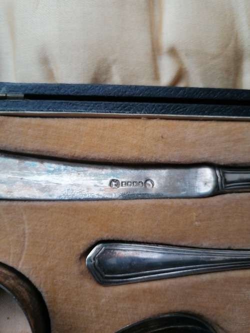 Vintage cutlery set in box
