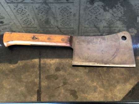 WOW !!! AMAZING VINTAGE HEAVY GERMAN `OCHSENKOPF` No18 MEAT CLEAVER - EXCELLENT CONDITION