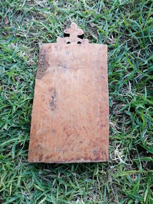 Antique Wood carved Ethiopian triptych
