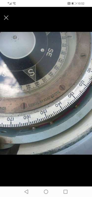 RARE A BIG VERY HEAVY BOAT COMPASS binnacle.SELF COLLECT ROBERTSON.LIGHT NOT TESTED