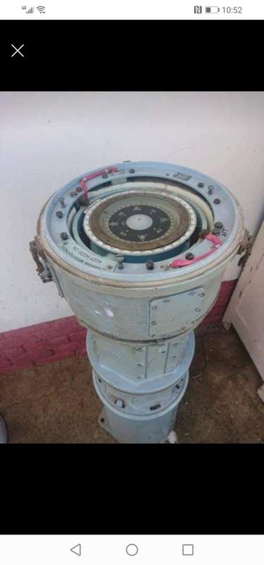 RARE A BIG VERY HEAVY BOAT COMPASS binnacle.SELF COLLECT ROBERTSON.LIGHT NOT TESTED