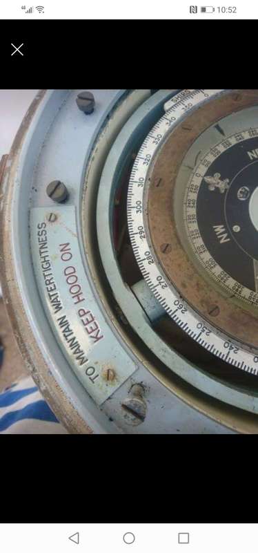 RARE A BIG VERY HEAVY BOAT COMPASS binnacle.SELF COLLECT ROBERTSON.LIGHT NOT TESTED