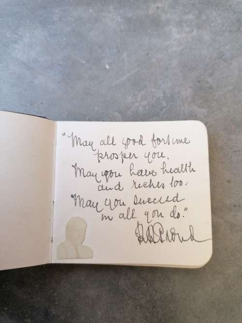 Antique Autographs booklet