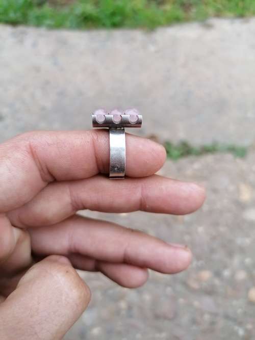 9255 Finland rose quartz ring