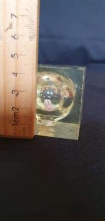 Vintage Small Dice In Square Block. Cute