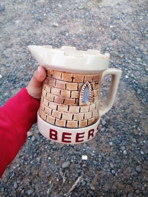 CASTLE BEERS Grahamstown Pottery Drostdy Large Beer Mug