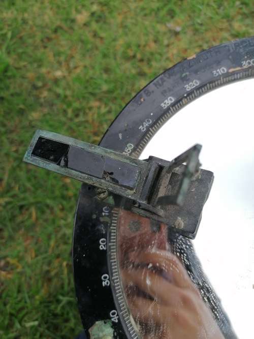 bureau of ships ww2 u.s navy azimuth circle mark 111 model 2 no 682.SOLD AS FOUND