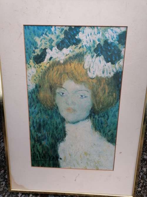 Vintage Picasso print 33cm x 46cm with frame