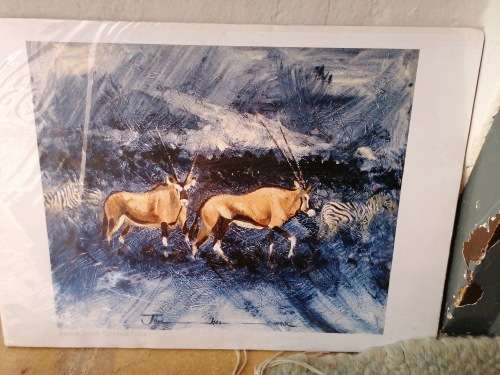 STUNNING SIGNED HERMAN JOUBERT LITHOGRAPH 43cm x 31cm