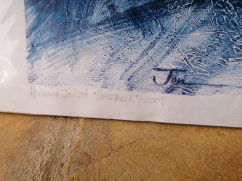 STUNNING SIGNED HERMAN JOUBERT LITHOGRAPH 43cm x 31cm