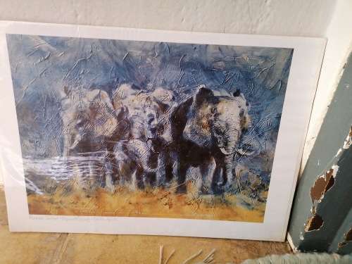 STUNNING SIGNED HERMAN JOUBERT LITHOGRAPH 43cm x 31cm