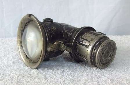 A RARE ANTIQUE CARBIDE BICYCLE LAMP , EARLY 1900`S