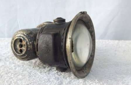 A RARE ANTIQUE CARBIDE BICYCLE LAMP , EARLY 1900`S