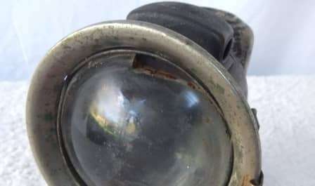 A RARE ANTIQUE CARBIDE BICYCLE LAMP , EARLY 1900`S
