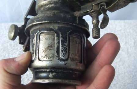 A RARE ANTIQUE CARBIDE BICYCLE LAMP , EARLY 1900`S