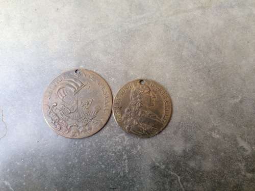 antique religious tokens