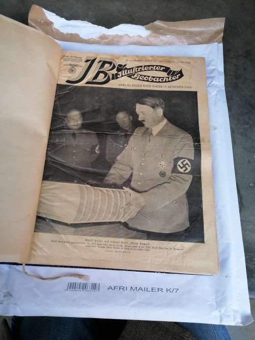 ILLUSTRIERTER BEOBACHTER 1936/37 *famous NS weekly privately bound* German THIRD REICH collectible