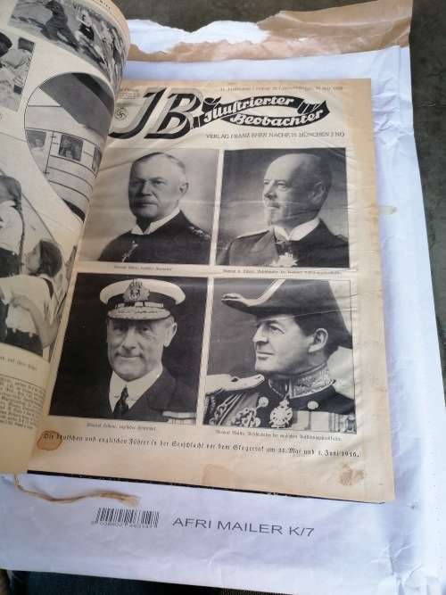 ILLUSTRIERTER BEOBACHTER 1936/37 *famous NS weekly privately bound* German THIRD REICH collectible