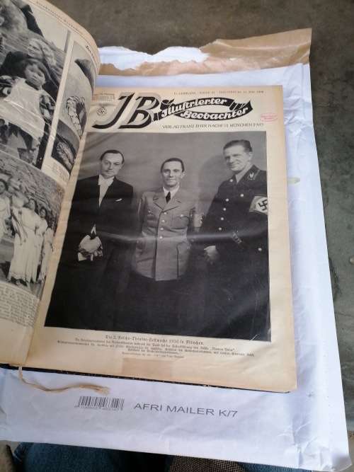 ILLUSTRIERTER BEOBACHTER 1936/37 *famous NS weekly privately bound* German THIRD REICH collectible