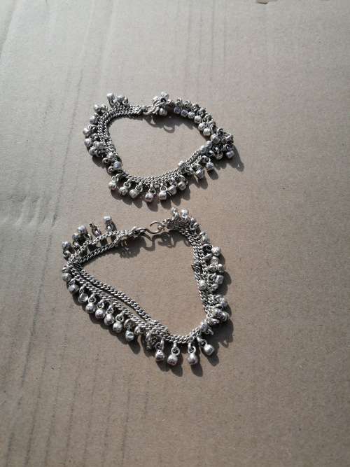 TWO Silver color Chiming Bracelets