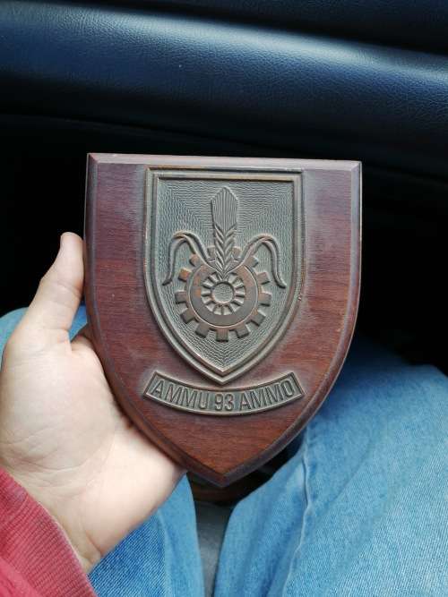 SADF 92 Ammo Depot Quartermaster General plaque