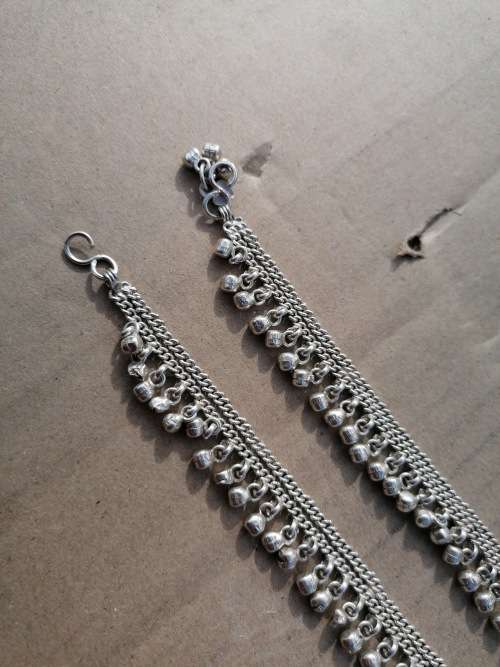 TWO Silver color Chiming Bracelets
