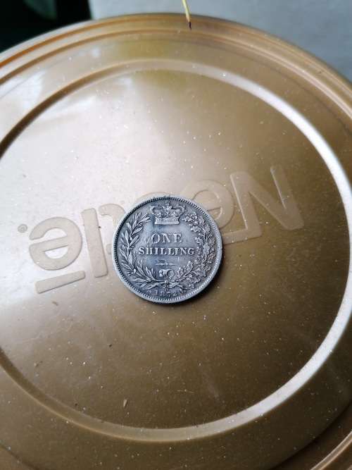Wow stunning condition silver 1872 one Shilling coin