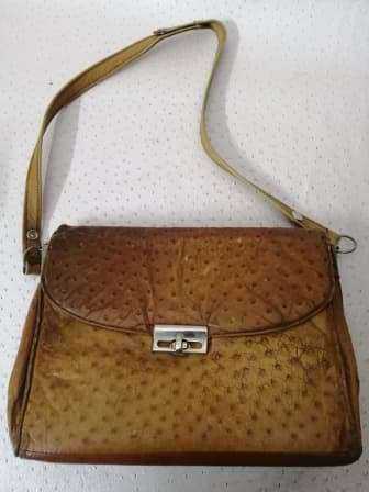 100% Ostrich Leather Handbag