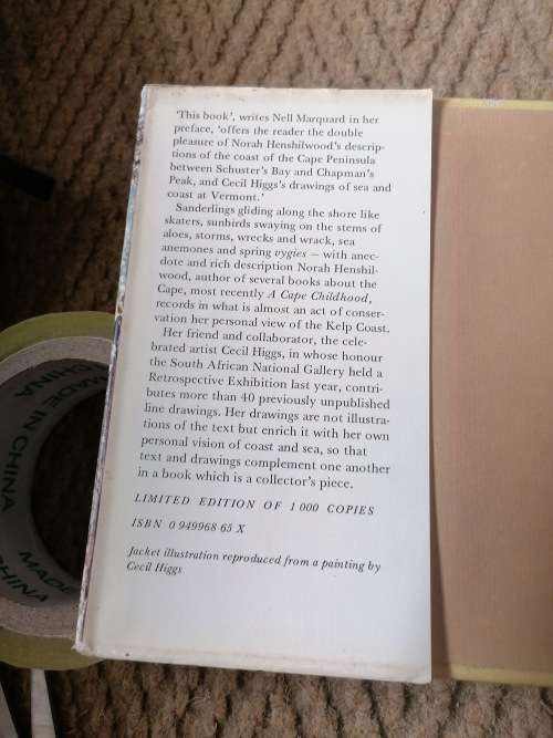 SCARCE AFRICANA NUMBER 872/1000 ` KELP COAST ` FIRST EDITION !!