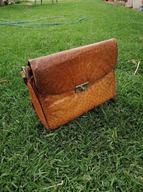 100% Ostrich Leather Handbag