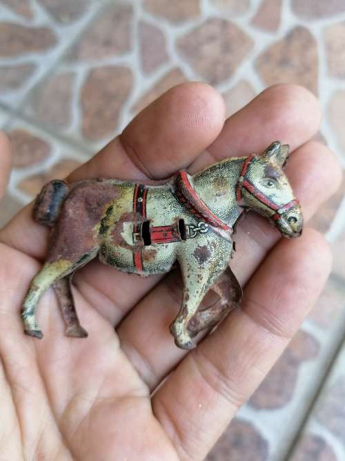 Small made in Germany tin toy horse