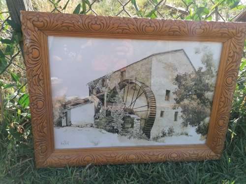 Vintage framed print