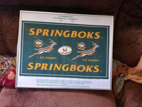 Framed rugby item