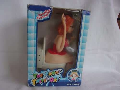 `The Funny Toilet Guy` adult bar novelty toy - working