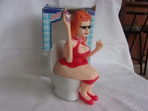 `The Funny Toilet Guy` adult bar novelty toy - working