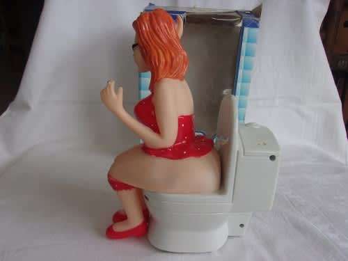 `The Funny Toilet Guy` adult bar novelty toy - working
