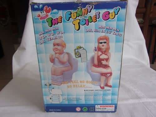 `The Funny Toilet Guy` adult bar novelty toy - working