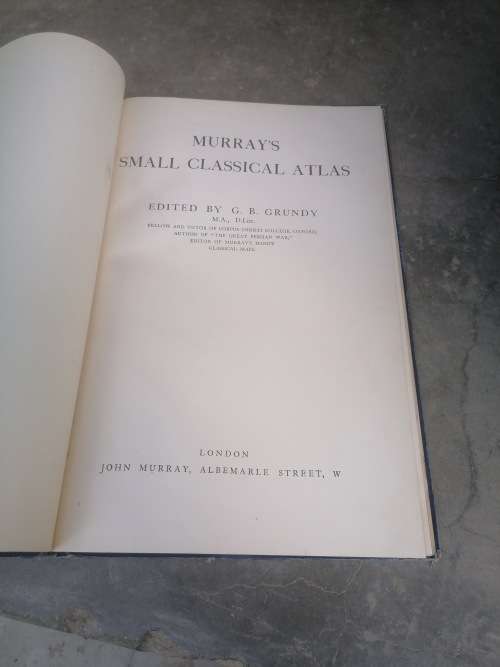 murray`s classical atlas 1941
