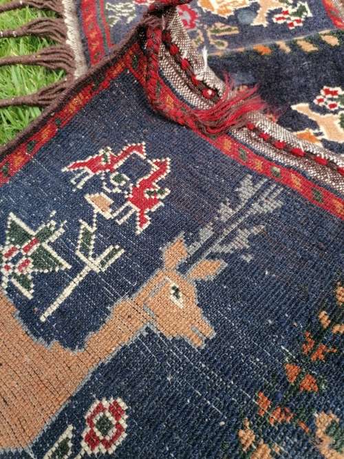 STUNNING HAND KNOTTED PURE WOOL PERSIAN KAPANUK